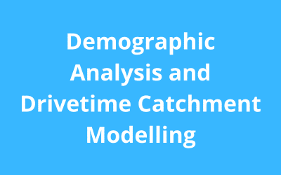 Drivetime maps and demographic analysis