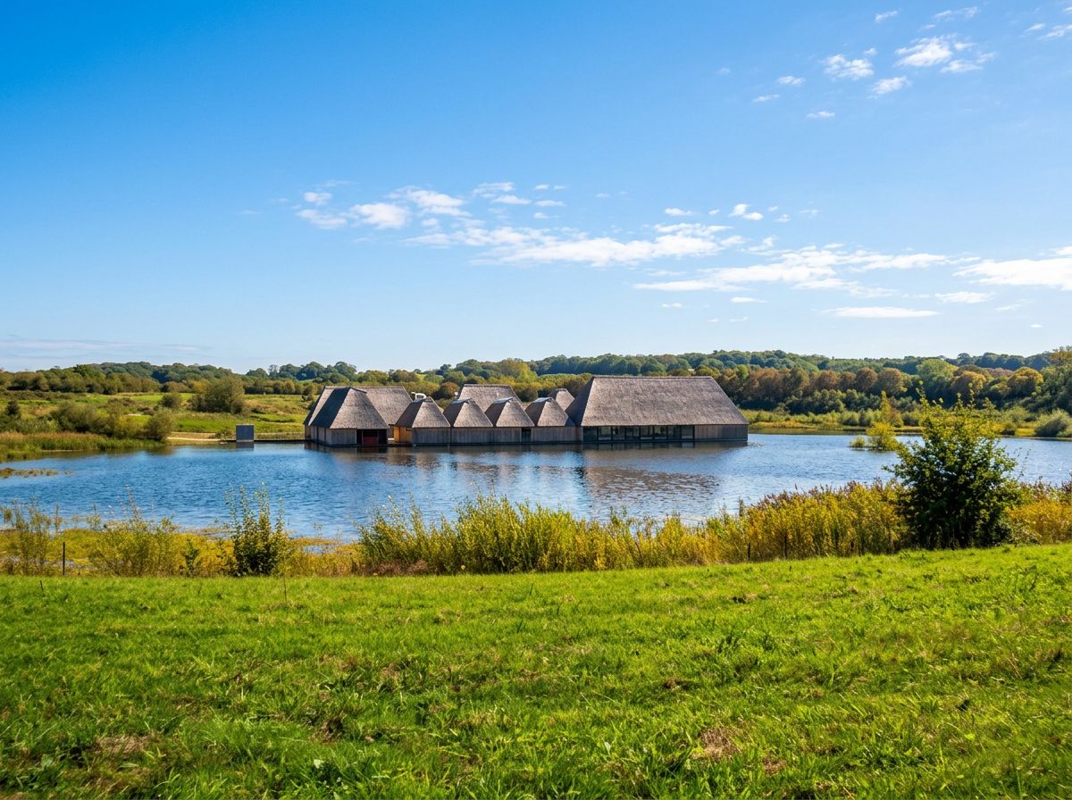 Visitor centre in a former extraction site